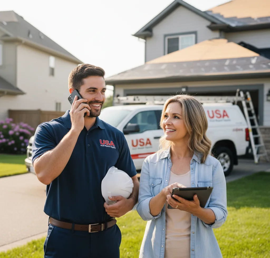 USA Roof Repair Experts customer support in Fayette